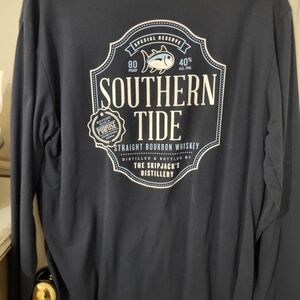 Southern Tide Navy Long Sleeve Shirt